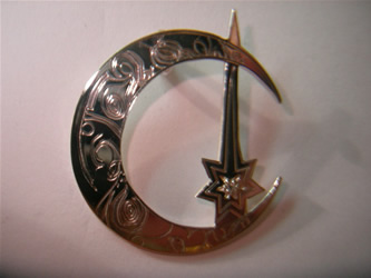 colgante luna con estrella